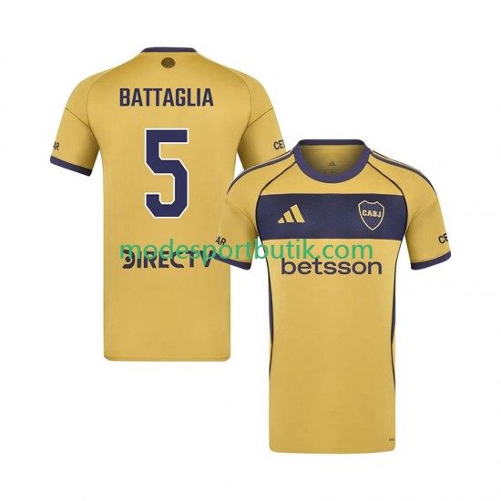 CA Boca Juniors Matchtröja Rodrigo Battaglia 5 Borta Kortärmad ,Herr 2025-2026