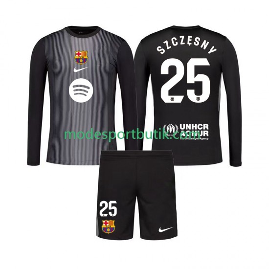 FC Barcelona Matchtröja Szczesny 25 Målvakt Tredje Långärmad ,Fotbollsställ Barn 2025-2026
