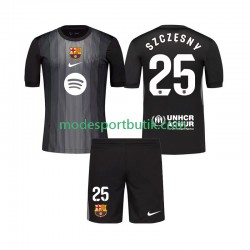 FC Barcelona Matchtröja Szczesny 25 Målvakt Tredje Kortärmad ,Fotbollsställ Barn 2025-2026