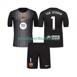 FC Barcelona Matchtröja Ter Stegen 1 Målvakt Tredje Kortärmad ,Fotbollsställ Barn 2025-2026