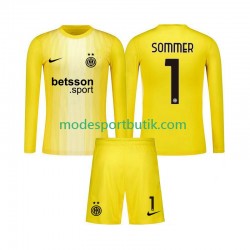 Inter Milan Matchtröja Yann Sommer 1 Målvakt Borta Långärmad ,Fotbollsställ Barn 2025-2026