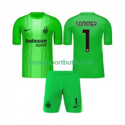 Inter Milan Matchtröja Yann Sommer 1 Målvakt Tredje Kortärmad ,Fotbollsställ Barn 2025-2026
