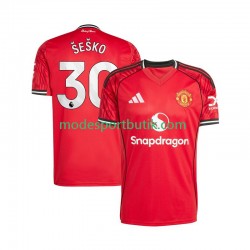 Manchester United Matchtröja Benjamin Sesko 30 Hemma Kortärmad ,Herr 2025-2026