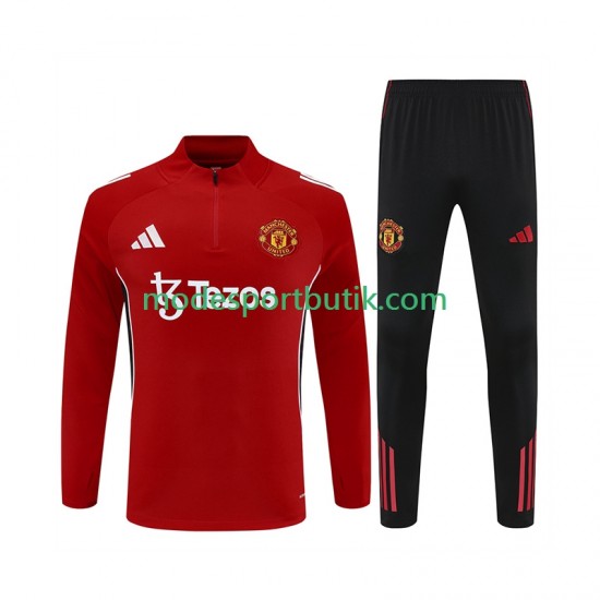 Manchester United Tränings Sweatshirtställ Röd 2025-2026