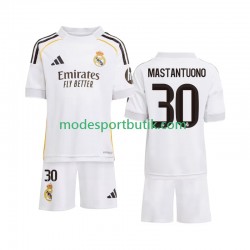 Real Madrid Matchtröja Mastantuono 30 Hemma Kortärmad ,Fotbollsställ Barn 2025-2026 Real Madrid Matchtröja Mastantuono 30 Hemma Kortärmad ,Fotbollsställ Barn 2025-2026