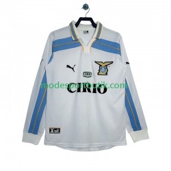 SS Lazio Matchtröja 2000 Borta Långärmad ,Herr Retro 1999