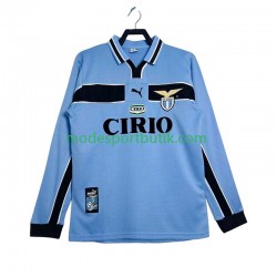 SS Lazio Matchtröja Hemma Långärmad ,Herr Retro 1998 1999