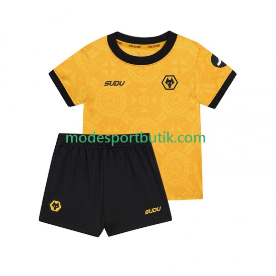 Wolverhampton Wanderers Matchtröja Hemma Kortärmad ,Fotbollsställ Barn 2025-2026