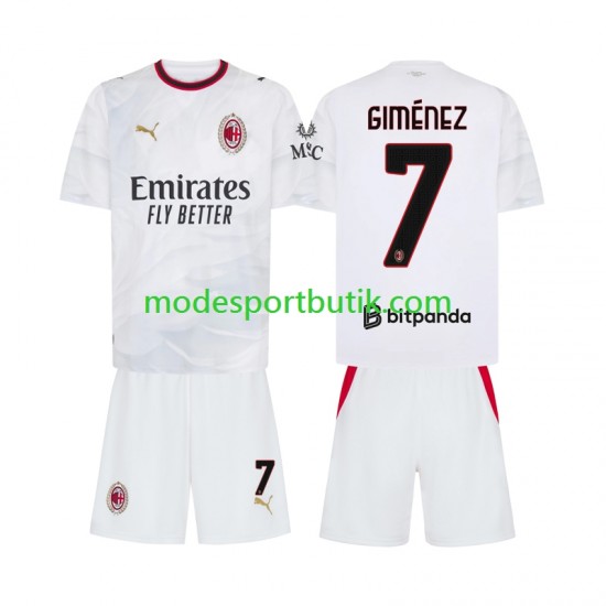 AC Milan Matchtröja Gimenez 7 Borta 2026-2027 Kortärmad ,Fotbollsställ Barn AC Milan Matchtröja Gimenez 7 Borta 2026-2027 Kortärmad ,Fotbollsställ Barn