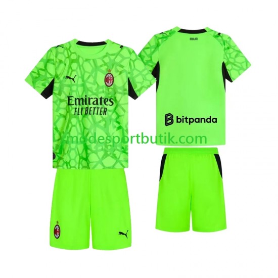 AC Milan Matchtröja Målvakt Tredje 2026-2027 Kortärmad ,Fotbollsställ Barn