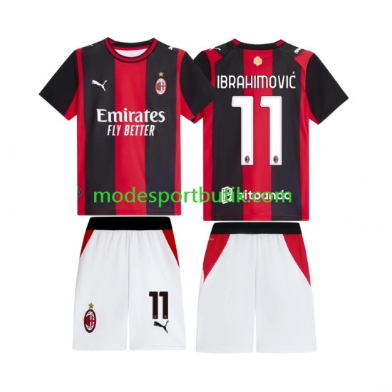 AC Milan Matchtröja Ibrahimovic 11 Hemma 2026-2027 Kortärmad ,Fotbollsställ Barn