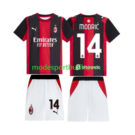 AC Milan Matchtröja Modrić Luka 14 Hemma 2026-2027 Kortärmad ,Fotbollsställ Barn