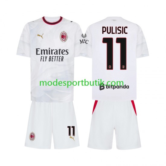 AC Milan Matchtröja Pulisic 11 Borta 2026-2027 Kortärmad ,Fotbollsställ Barn