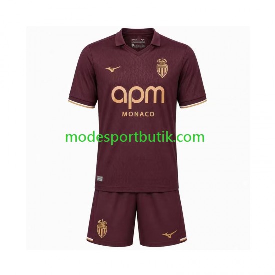 AS Monaco Matchtröja Borta 2026-2027 Kortärmad ,Fotbollsställ Barn