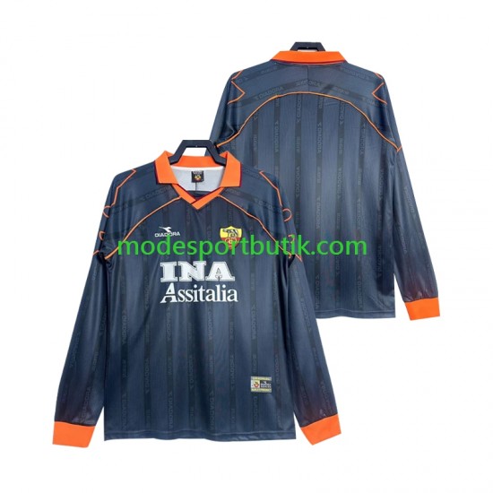AS Roma Matchtröja 2000 Retro Tredje 1999 Långärmad ,Herr