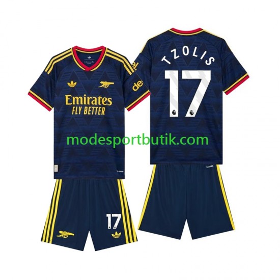 Arsenal Matchtröja Christos Tzolis 17 Borta 2026-2027 Kortärmad ,Fotbollsställ Barn