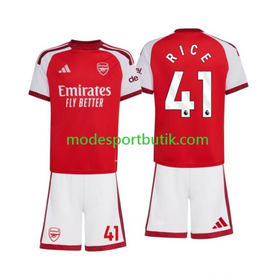 Arsenal Matchtröja Declan Rice 41 Hemma 2026-2027 Kortärmad ,Fotbollsställ Barn