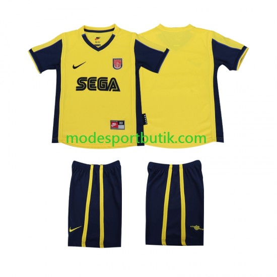 Arsenal Matchtröja 2000 2001 Retro Borta Kortärmad ,Fotbollsställ Barn