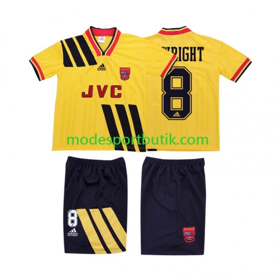 Arsenal Matchtröja WRIGHT 8 1993 1994 Retro Borta Kortärmad ,Fotbollsställ Barn