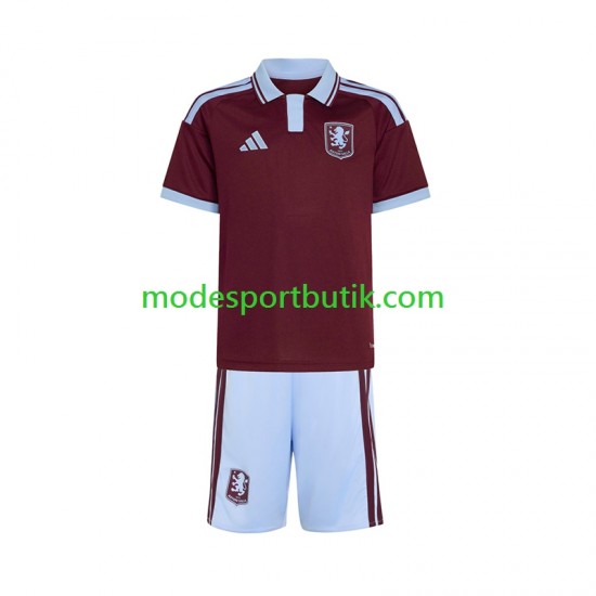 Aston Villa Matchtröja Hemma 2026-2027 Kortärmad ,Fotbollsställ Barn