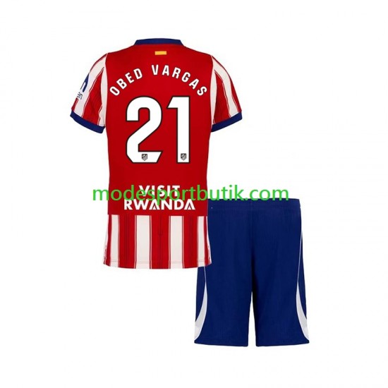 Atlético Madrid Matchtröja Obed Vargas 21 Hemma 2026-2027 Kortärmad ,Fotbollsställ Barn