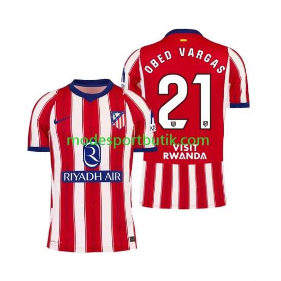 Atlético Madrid Matchtröja Obed Vargas 21 Hemma 2026-2027 Kortärmad ,Herr