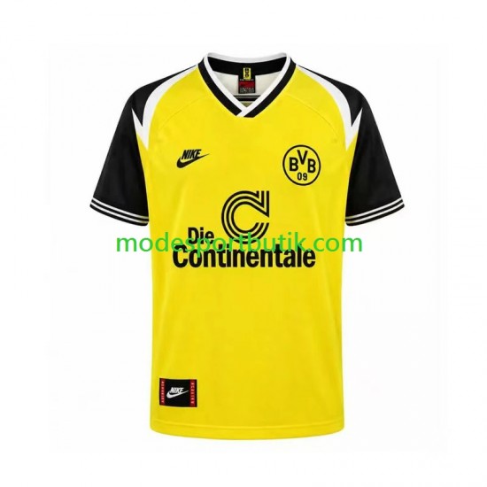 Borussia Dortmund Matchtröja 1995 Retro Hemma Kortärmad ,Herr