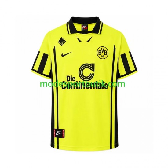 Borussia Dortmund Matchtröja 1996 Retro Hemma Kortärmad ,Herr