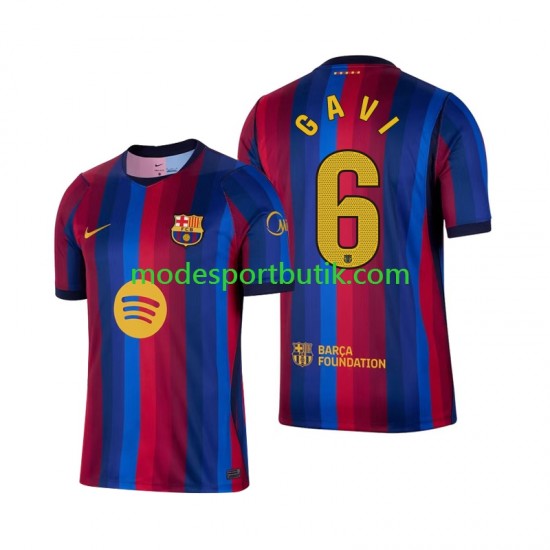 FC Barcelona Matchtröja Gavi 6 Hemma 2026-2027 Kortärmad ,Herr