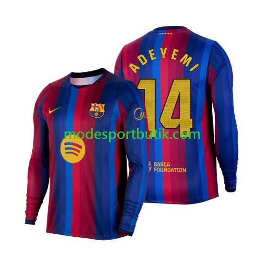 FC Barcelona Matchtröja Karim Adeyemi 14 Hemma 2026-2027 Långärmad ,Herr