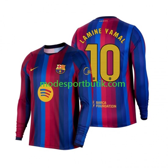 FC Barcelona Matchtröja Lamine Yamal 10 Hemma 2026-2027 Långärmad ,Herr