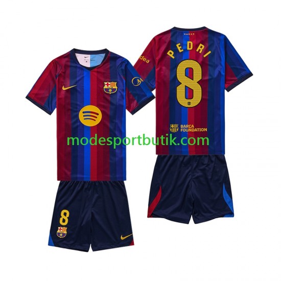 FC Barcelona Matchtröja Pedri 8 Hemma 2026-2027 Kortärmad ,Fotbollsställ Barn