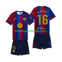 FC Barcelona Matchtröja Rodri 16 Hemma 2026-2027 Kortärmad ,Fotbollsställ Barn FC Barcelona Matchtröja Rodri 16 Hemma 2026-2027 Kortärmad ,Fotbollsställ Barn