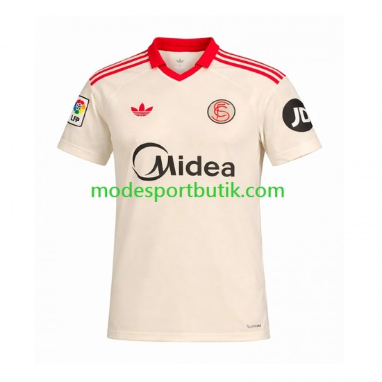 Sevilla FC Matchtröja Retro Hemma 2025-2026 Kortärmad ,Herr