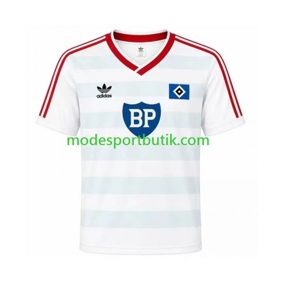 Hamburger SV Matchtröja 1986 Retro Borta Kortärmad ,Herr