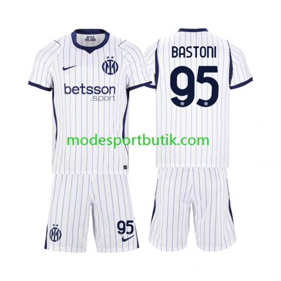 Inter Milan Matchtröja Alessandro Bastoni 95 Borta 2026-2027 Kortärmad ,Fotbollsställ Barn