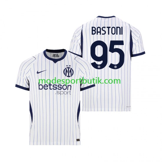 Inter Milan Matchtröja Alessandro Bastoni 95 Borta 2026-2027 Kortärmad ,Herr