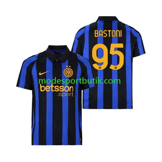 Inter Milan Matchtröja Alessandro Bastoni 95 Hemma 2026-2027 Kortärmad ,Herr