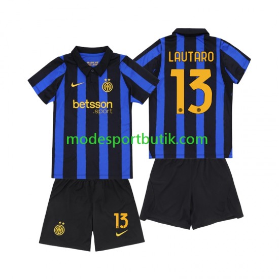 Inter Milan Matchtröja Lautaro Martinez 13 Hemma 2026-2027 Kortärmad ,Fotbollsställ Barn
