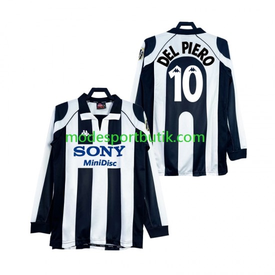 Juventus Matchtröja DEL PIERO 10 1997 Retro Hemma 1998 Långärmad ,Herr