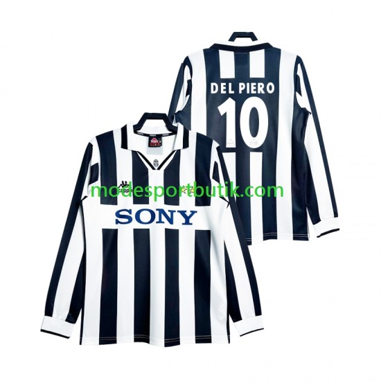 Juventus Matchtröja DEL PIERO 10 1997 Retro Hemma Långärmad ,Herr