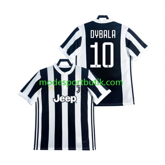 Juventus Matchtröja DYBALA 21 2017 2018 Retro Hemma Kortärmad ,Herr
