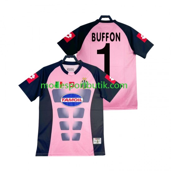 Juventus Matchtröja Buffon 1 Målvakt Retro Borta 2002-2003 Kortärmad ,Herr