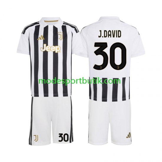 Juventus Matchtröja Jonathan David 30 Hemma 2026-2027 Kortärmad ,Fotbollsställ Barn
