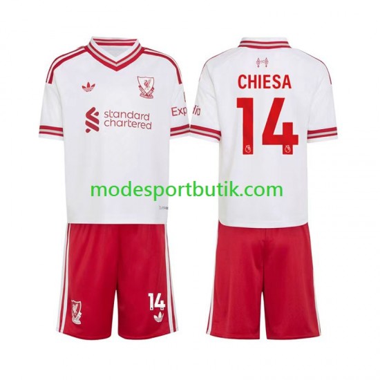 Liverpool Matchtröja Federico Chiesa 14 Borta 2026-2027 Kortärmad ,Fotbollsställ Barn