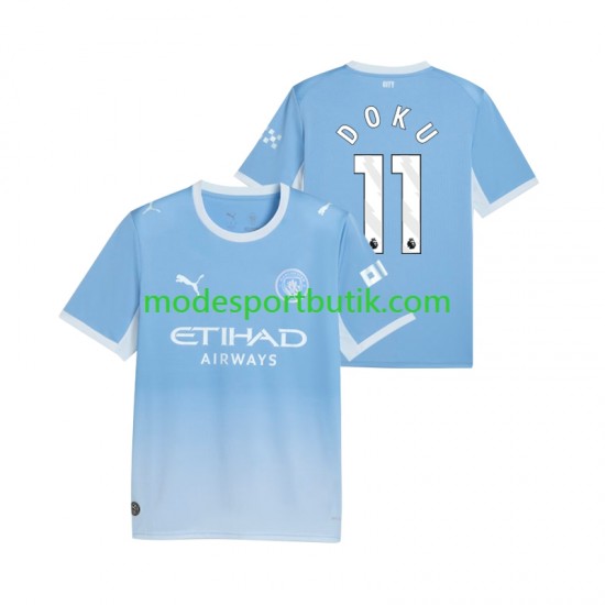 Manchester City Matchtröja Jeremy Doku 11 Hemma 2026-2027 Kortärmad ,Herr