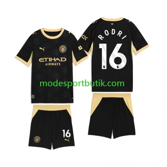 Manchester City Matchtröja Rodri 16 Borta 2026-2027 Kortärmad ,Fotbollsställ Barn