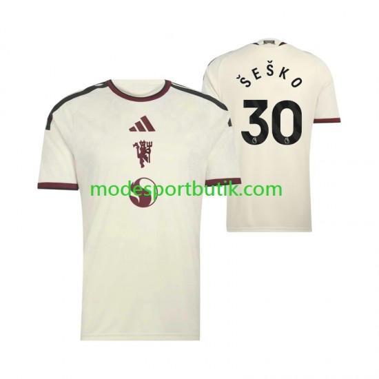 Manchester United Matchtröja Benjamin Sesko 30 Tredje 2026-2027 Kortärmad ,Herr