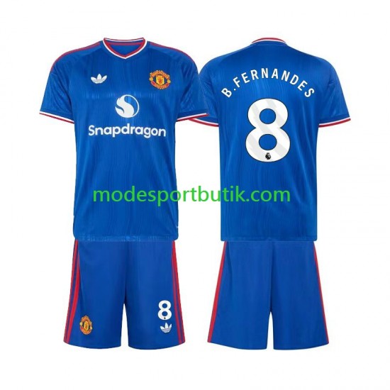 Manchester United Matchtröja Bruno Fernandes 8 Borta 2026-2027 Kortärmad ,Fotbollsställ Barn