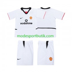 Manchester United Football Shirt 2003 Borta 2002 Kortärmad ,Fotbollsställ Barn